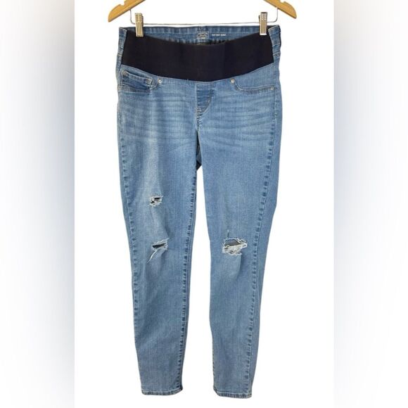 Levi Strauss Signature Gold Distressed Maternity Skinny Jeans. Size M. NWT - Picture 2 of 5